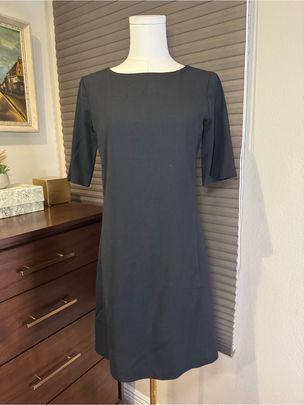 NWT Black Theory Jace Trite Viscose Crepe Sheath Dress. Size 2
